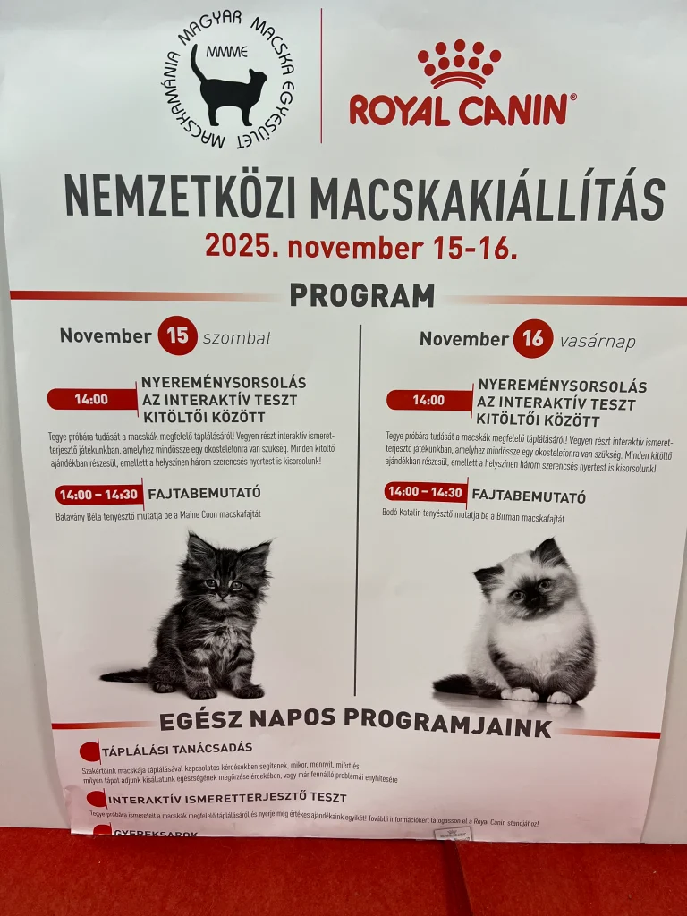 Royal Canin Official Invitation for Saba Birman Breed Presentation – Budapest 2025