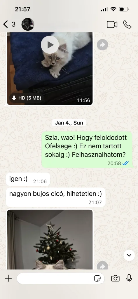 Written feedback from Saba Serenity's owner in Austria – genuine customer review and experience