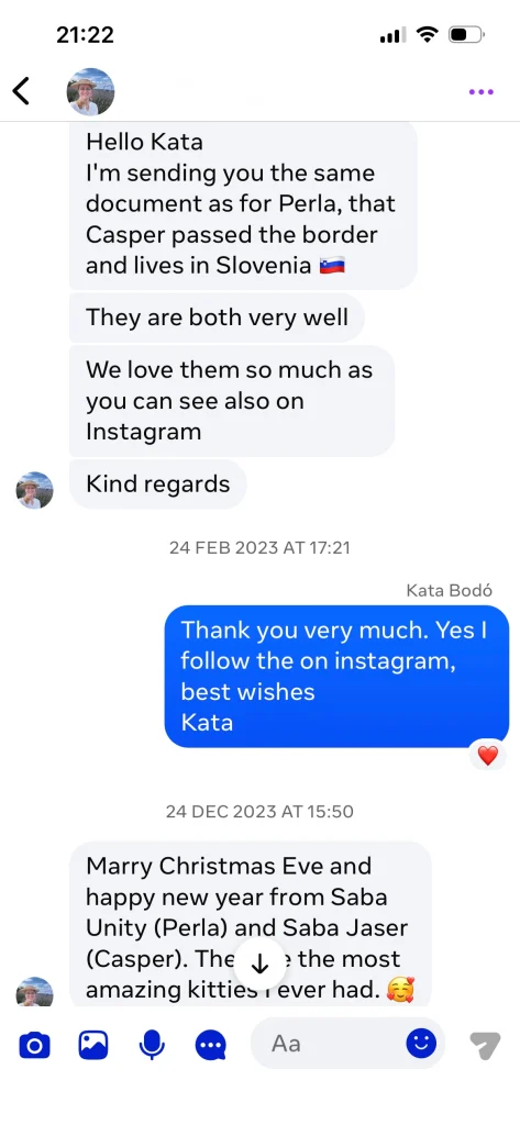 Written feedback from the owner of Saba Unity (Perla) and Saba Jasper (Gasper) from Slovenia – real customer experience